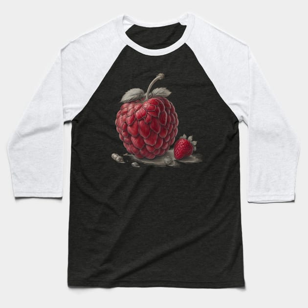 Draw of raspberries Baseball T-Shirt by Virshan